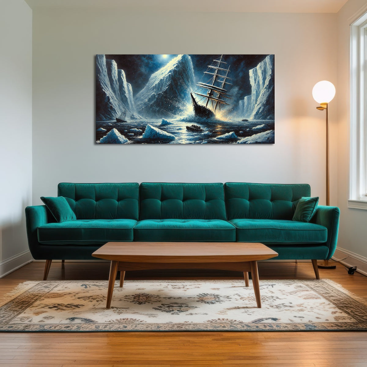 AUTO-MOCKUP ROOM | Vintage Ship & Icebergs