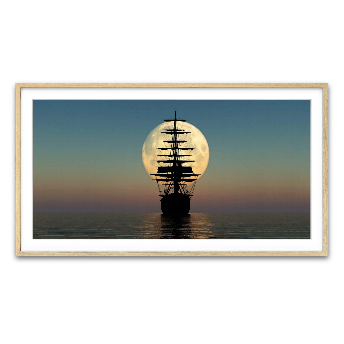 Framed Print 2x1 Natural