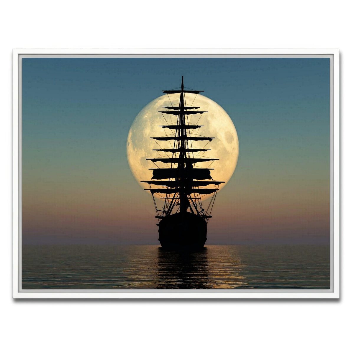 AUTO-MOCKUP WHITE | Vintage Ship | 1 Piece | White Framed Canvas | group=4x3