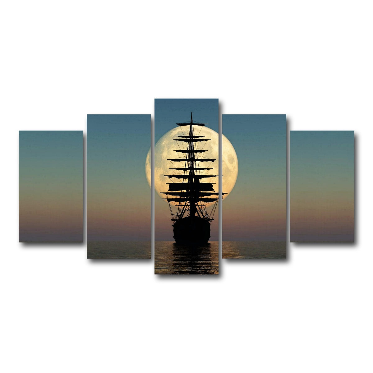 AUTO-MOCKUP WHITE | Vintage Ship | 5 Piece | Gallery Wrap Canvas | group=5_normal