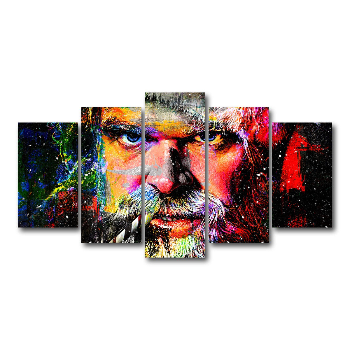 AUTO-MOCKUP WHITE | Violent Night | 5 Piece | Gallery Wrap Canvas | group=5_normal