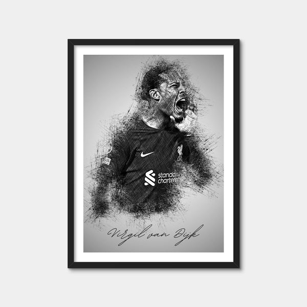 Virgil van Dijk Wall Art — Framed Print Format preview