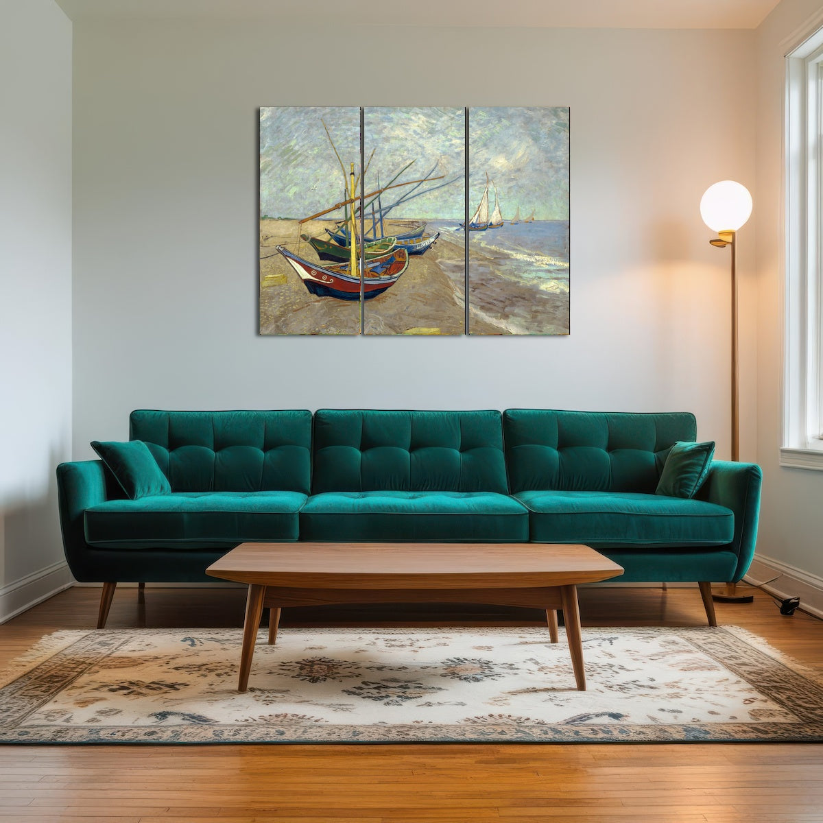 AUTO-MOCKUP ROOM | Vissersboten op het strand van Les Saintes-Maries-de-la-Mer