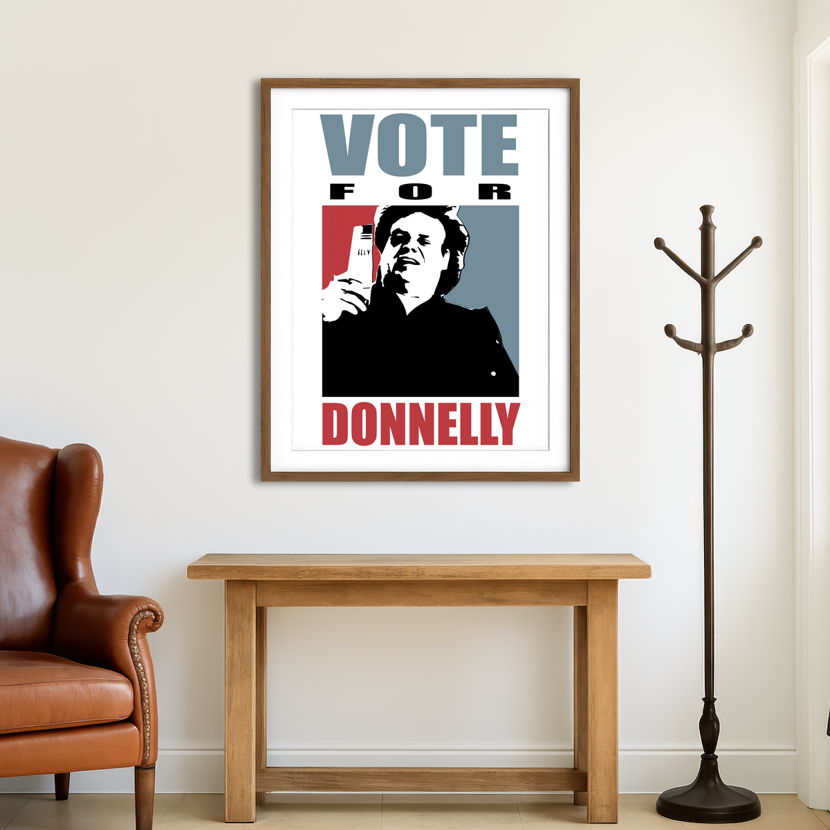 AUTO-MOCKUP ROOM | Vote Donnelly Wall Art