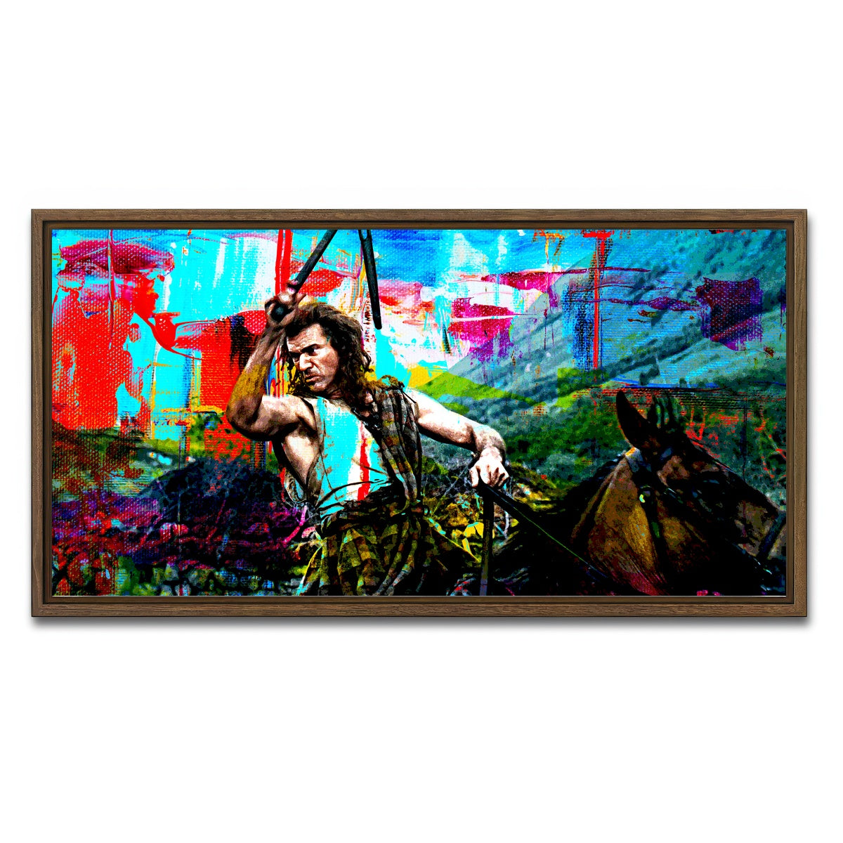 AUTO-MOCKUP WHITE | Wallace Nunchuk | 1 Piece | Walnut Framed Canvas | group=2x1