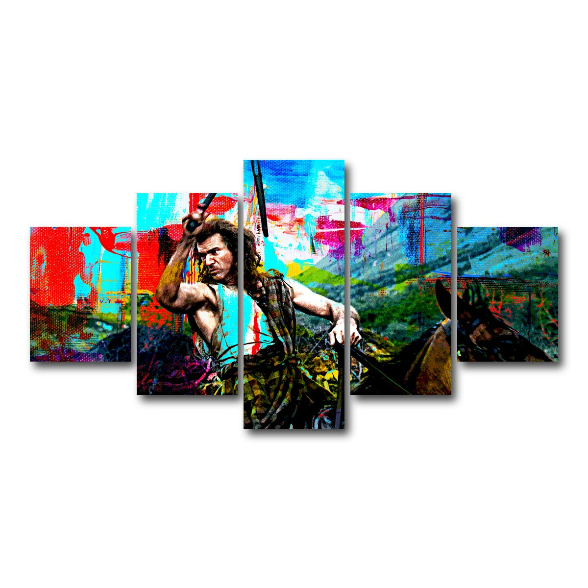 AUTO-MOCKUP WHITE | Wallace Nunchuk | 5 Piece | Gallery Wrap Canvas | group=5_short