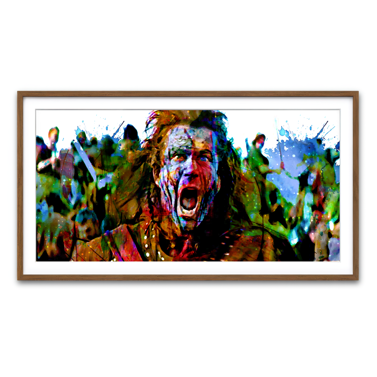 Framed Print 2x1 Walnut