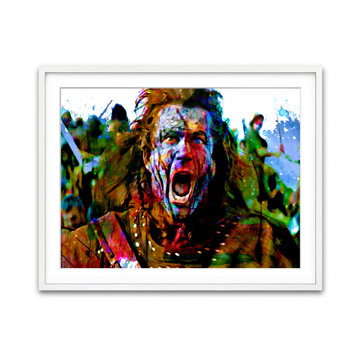 Framed Print 4x3 White