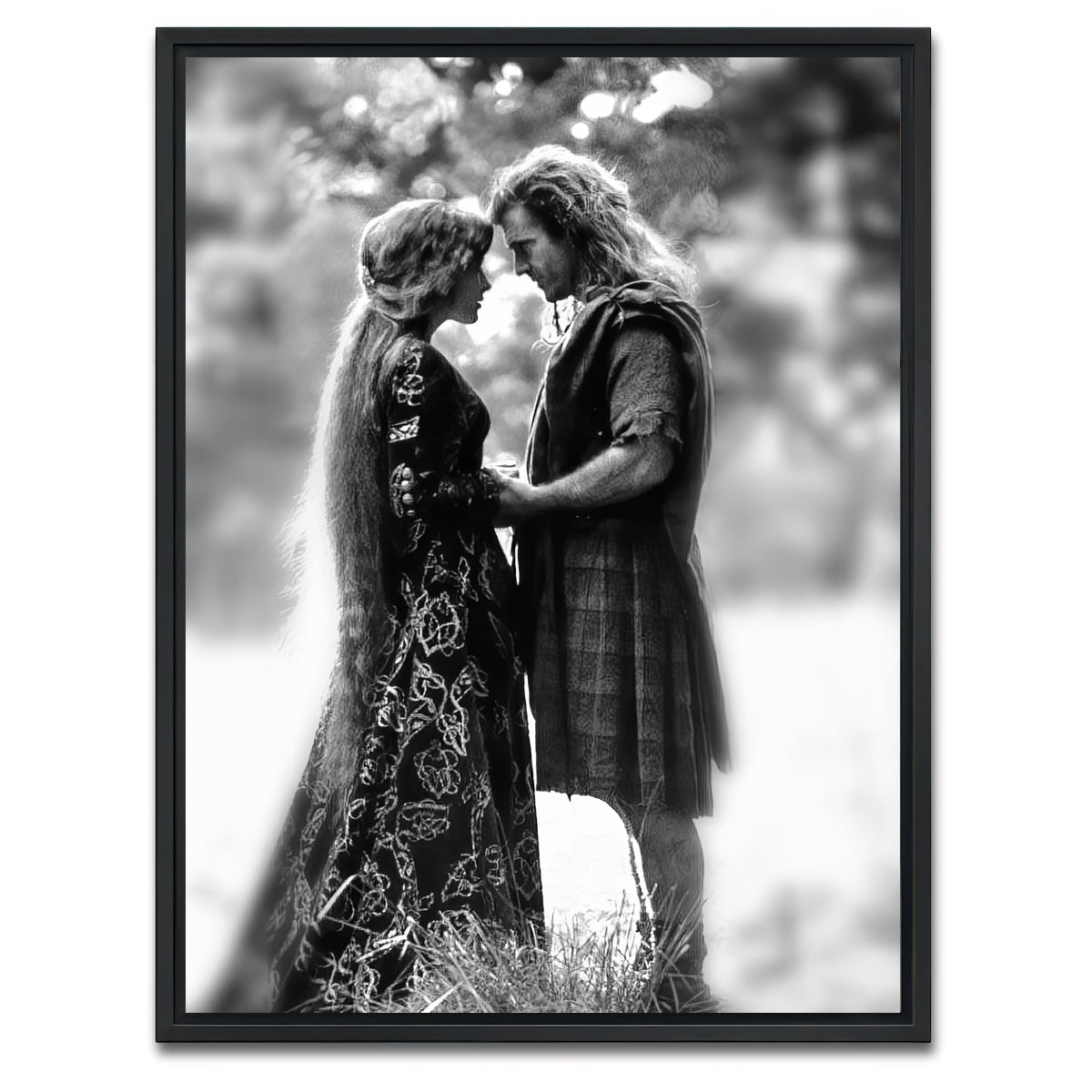 AUTO-MOCKUP WHITE | Wallace and Princess | 1 Piece | Black Framed Canvas | group=3x4