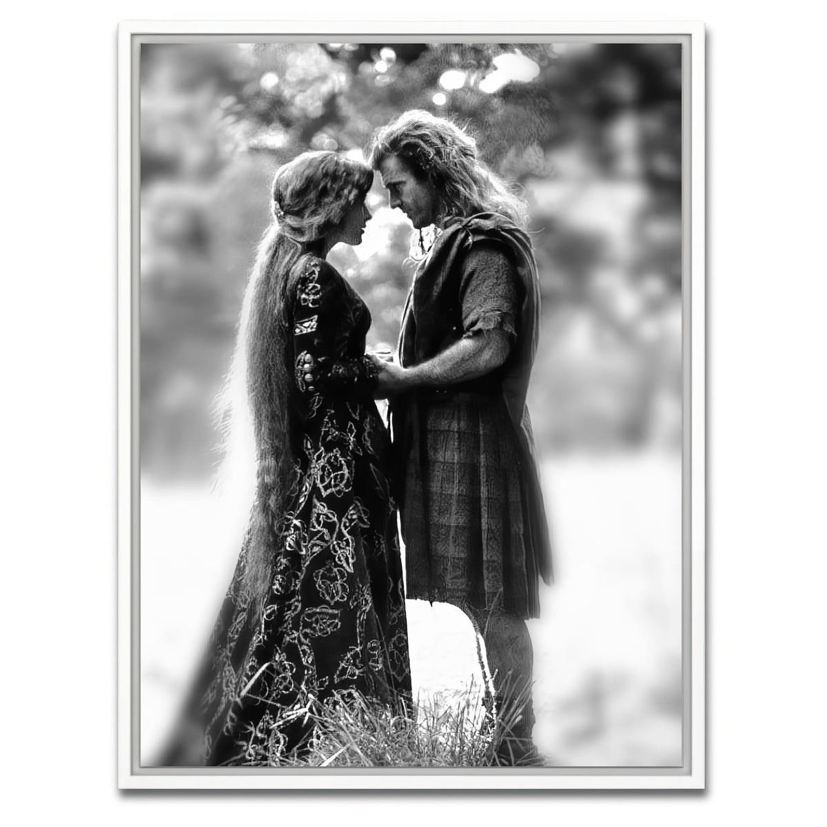 AUTO-MOCKUP WHITE | Wallace and Princess | 1 Piece | White Framed Canvas | group=3x4