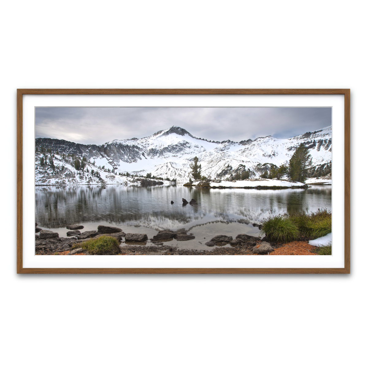 Framed Print 2x1 Walnut
