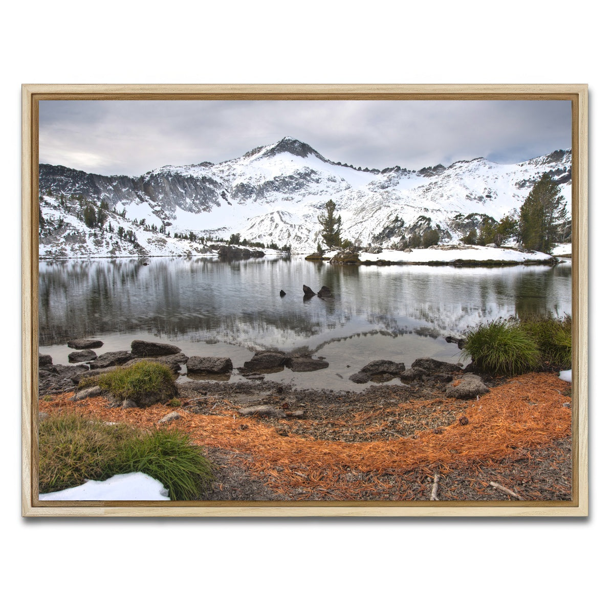 AUTO-MOCKUP WHITE | Wallowa Mountains | 1 Piece | Natural Framed Canvas | group=4x3