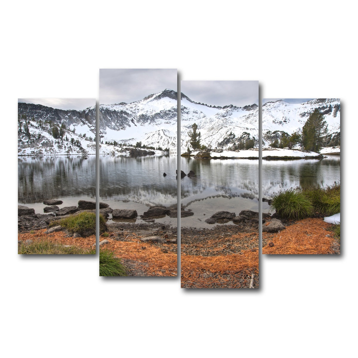 AUTO-MOCKUP WHITE | Wallowa Mountains | 4 Piece | Gallery Wrap Canvas | group=4_short