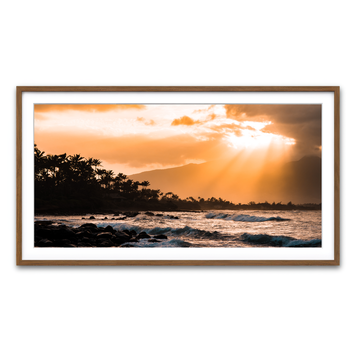 Framed Print 2x1 Walnut