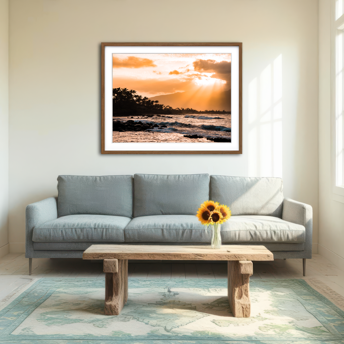 AUTO-MOCKUP ROOM | Warm Paradise Wall Art