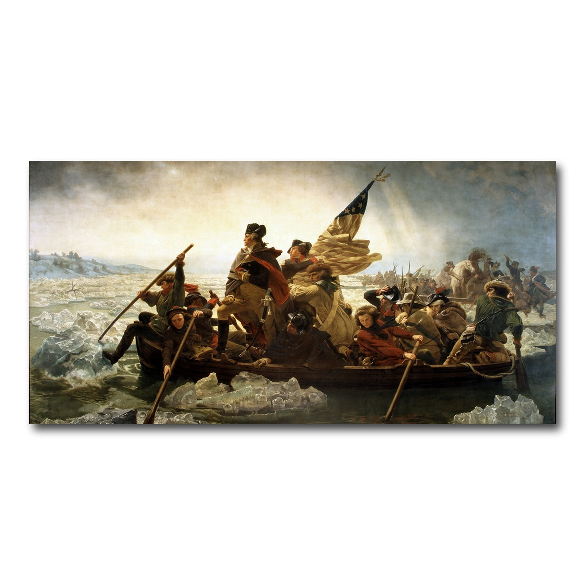 AUTO-MOCKUP WHITE | Washington Crossing the Delaware | 1 Piece | Gallery Wrap Canvas | group=2x1
