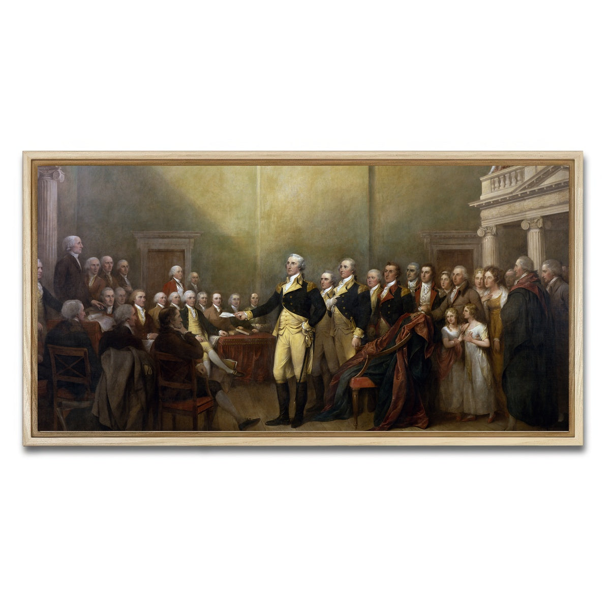 AUTO-MOCKUP WHITE | Washington Resignation | 1 Piece | Natural Framed Canvas | group=2x1