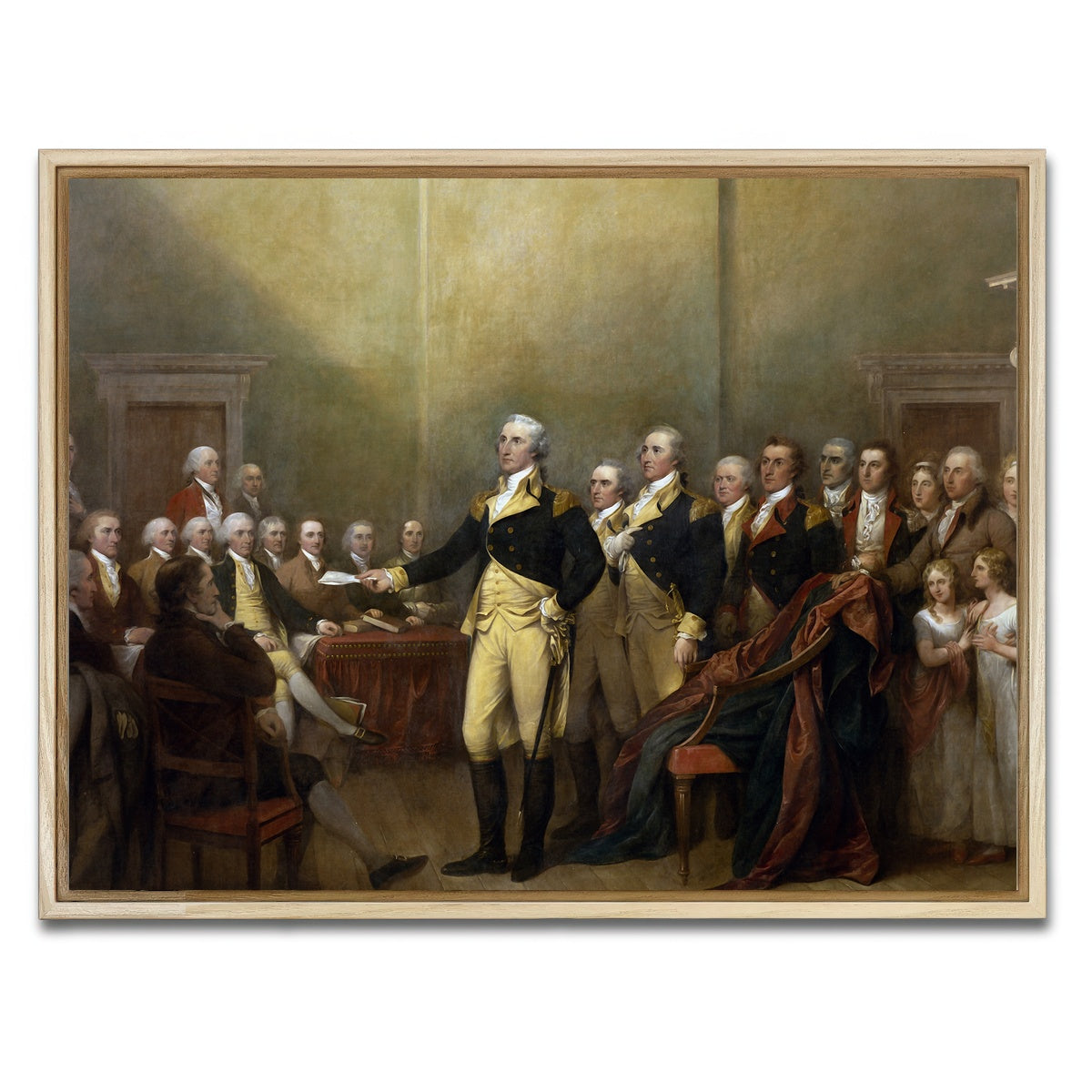 AUTO-MOCKUP WHITE | Washington Resignation | 1 Piece | Natural Framed Canvas | group=4x3