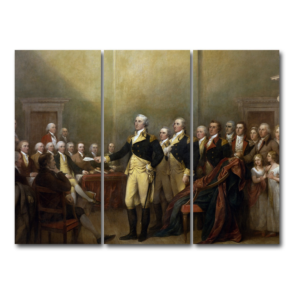 AUTO-MOCKUP WHITE | Washington Resignation | 3 Piece | Gallery Wrap Canvas | group=8x18