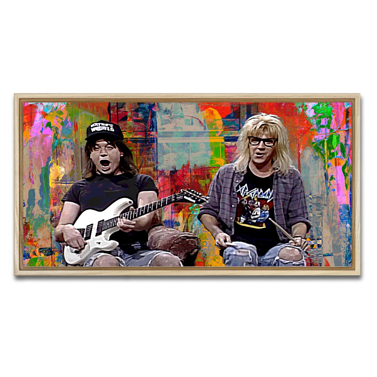 AUTO-MOCKUP WHITE | Wayne's World | 1 Piece | Natural Framed Canvas | group=2x1