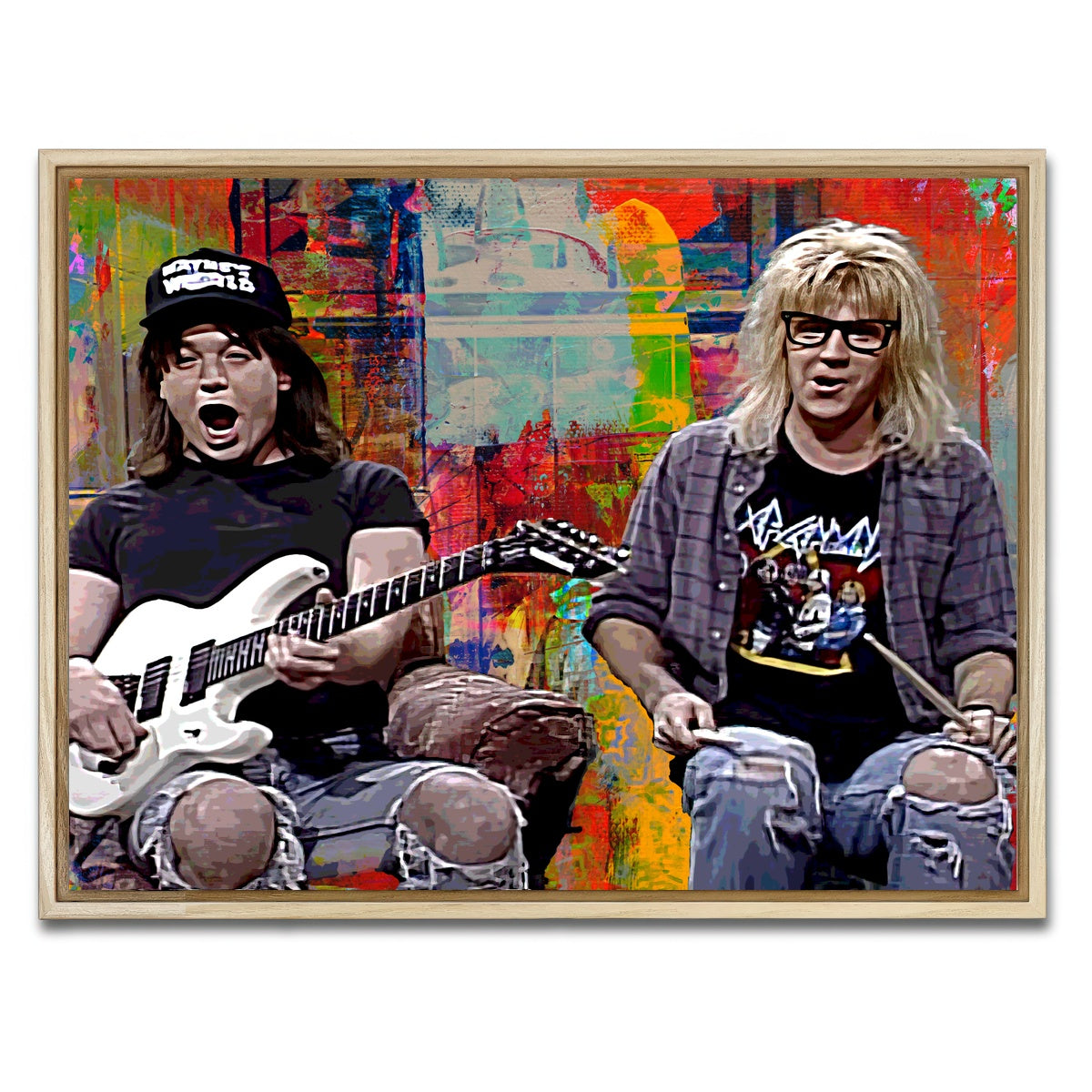 AUTO-MOCKUP WHITE | Wayne's World | 1 Piece | Natural Framed Canvas | group=4x3