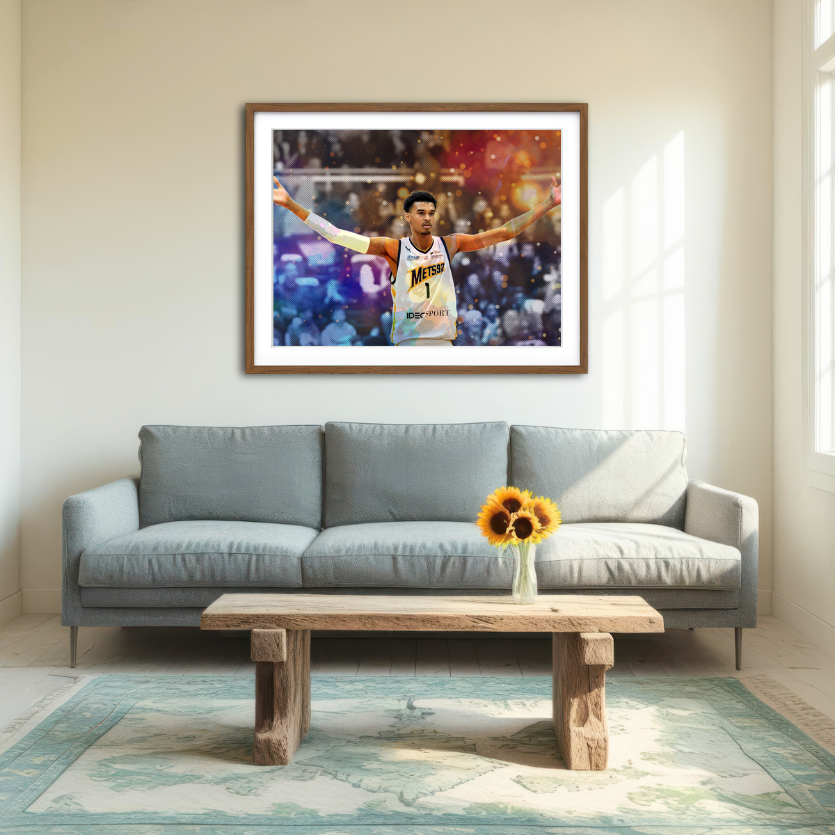 AUTO-MOCKUP ROOM | Wembanyama Wall Art