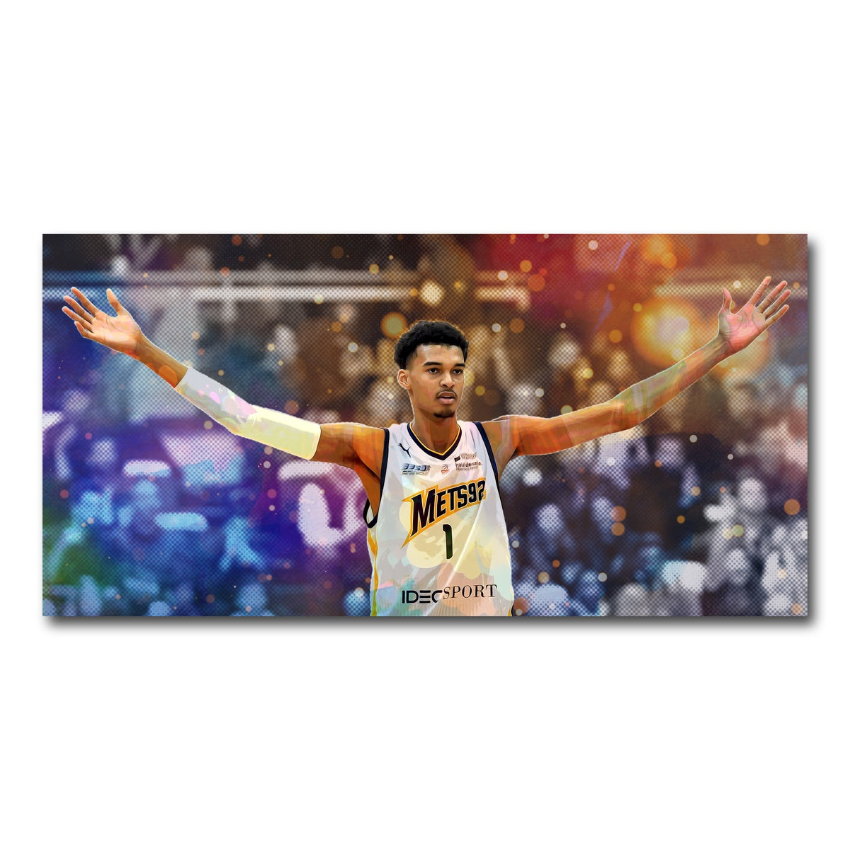 AUTO-MOCKUP WHITE | Wembanyama | 1 Piece | Gallery Wrap Canvas | group=2x1