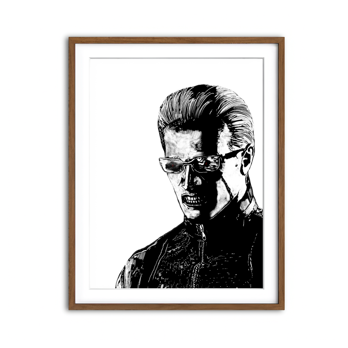 Framed Print 3x4 Walnut