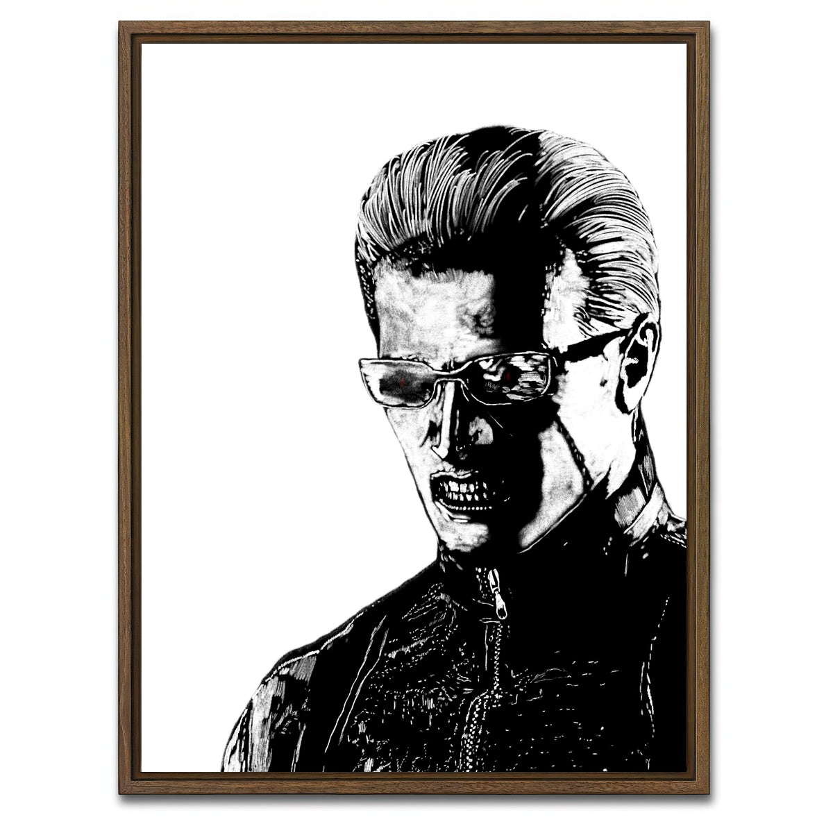 AUTO-MOCKUP WHITE | Wesker | 1 Piece | Walnut Framed Canvas | group=3x4