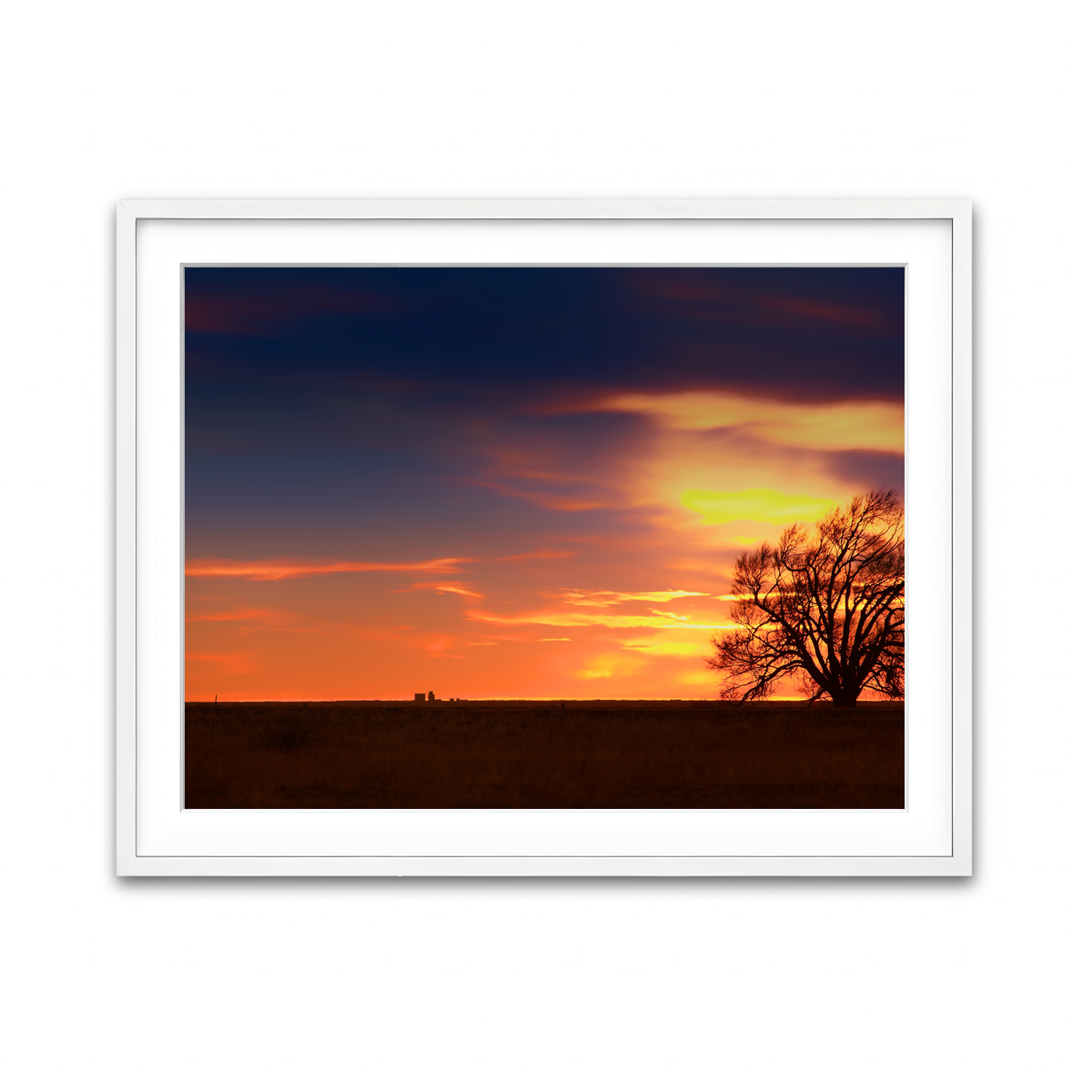 Framed Print 4x3 White