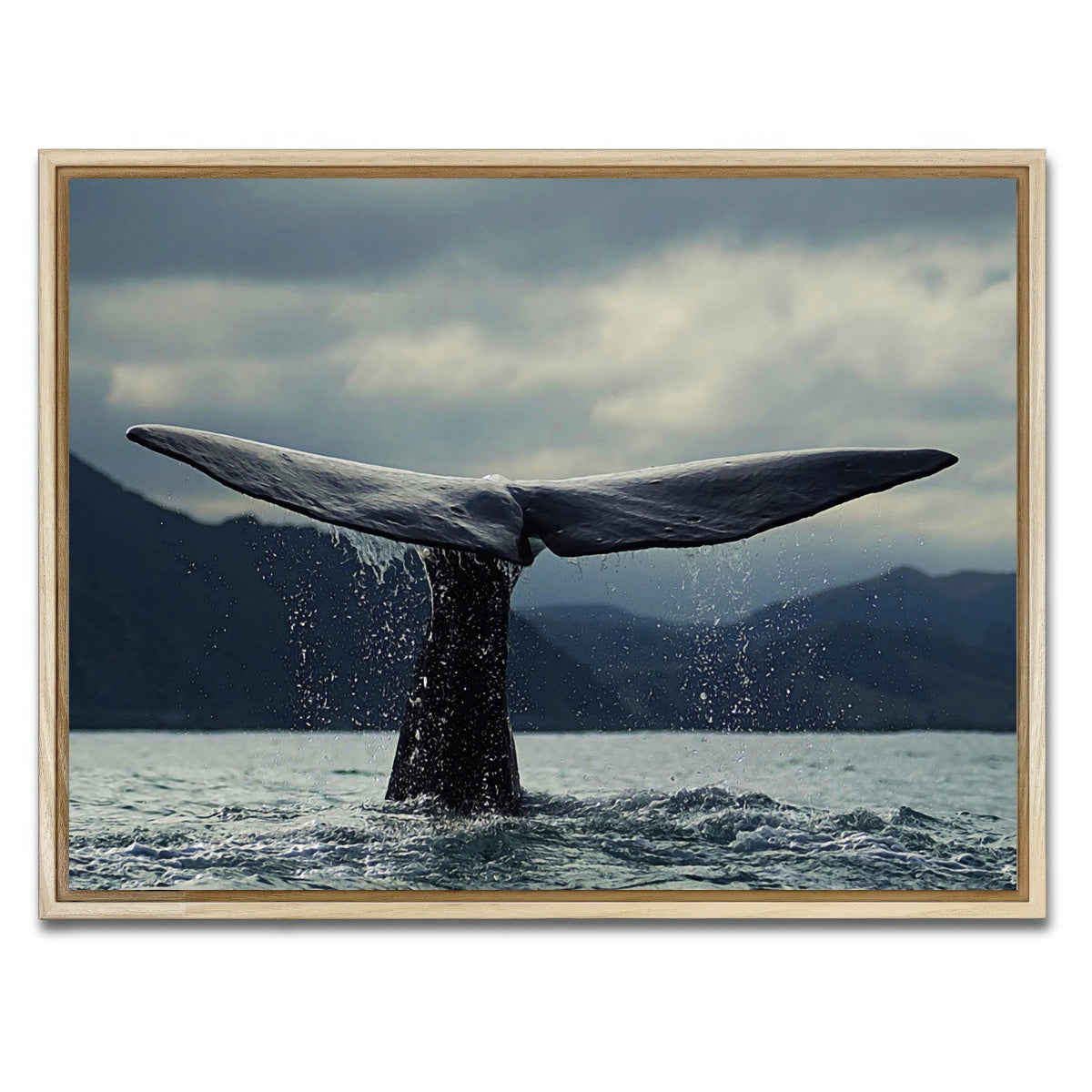 AUTO-MOCKUP WHITE | Whale Tail | 1 Piece | Natural Framed Canvas | group=4x3