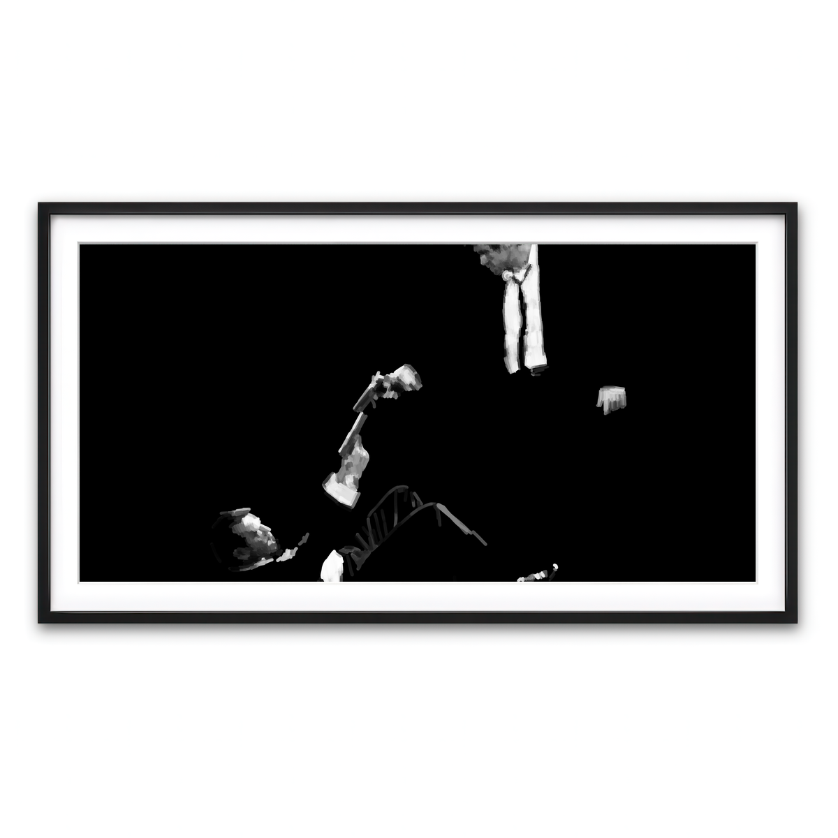 Framed Print 2x1 Black