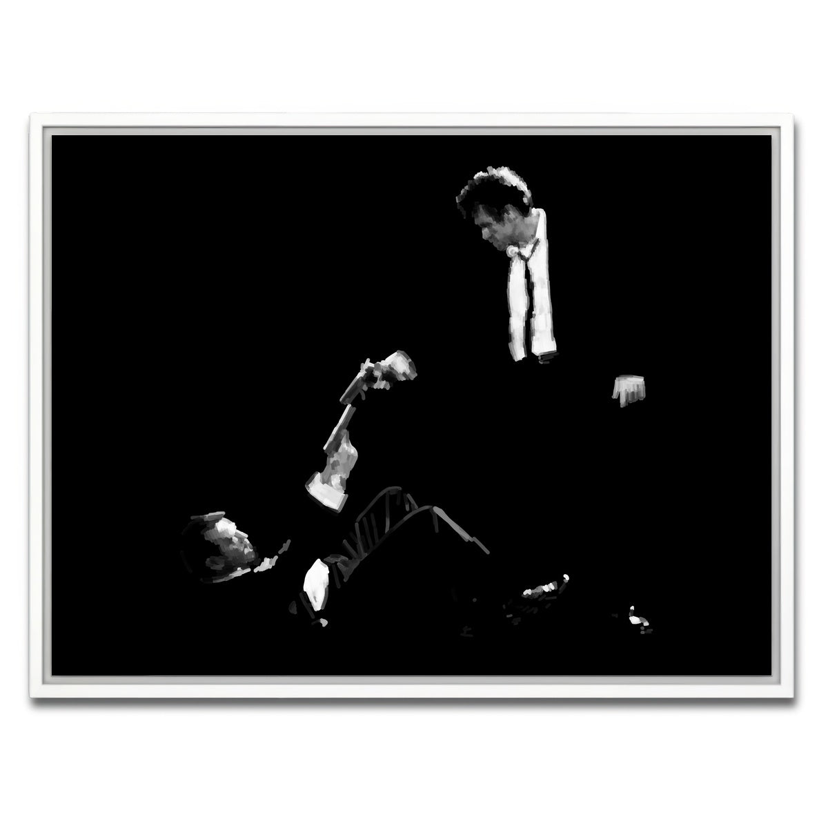 AUTO-MOCKUP WHITE | White VS Pink | 1 Piece | White Framed Canvas | group=4x3