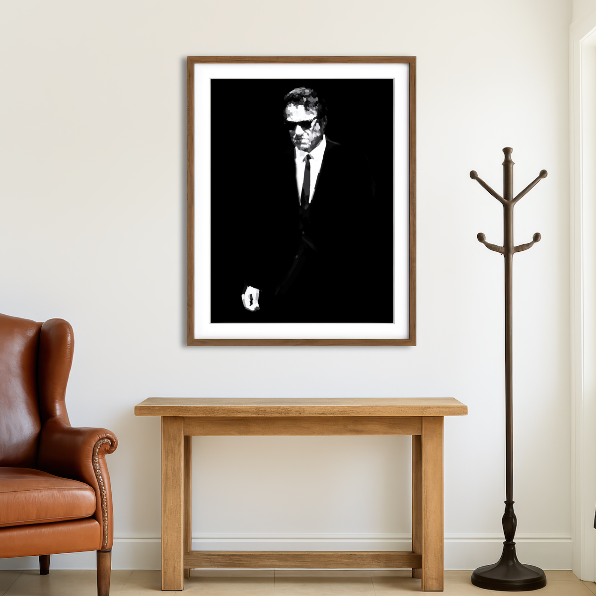 AUTO-MOCKUP ROOM | White Wall Art