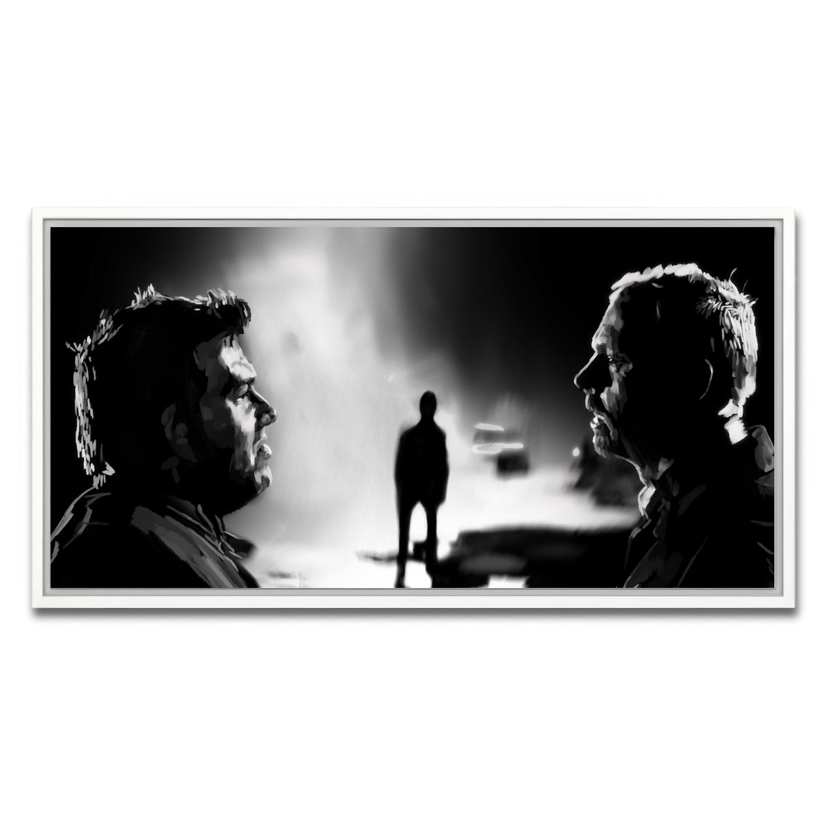 AUTO-MOCKUP WHITE | Who Made You King of the Zombies | 1 Piece | White Framed Canvas | group=2x1
