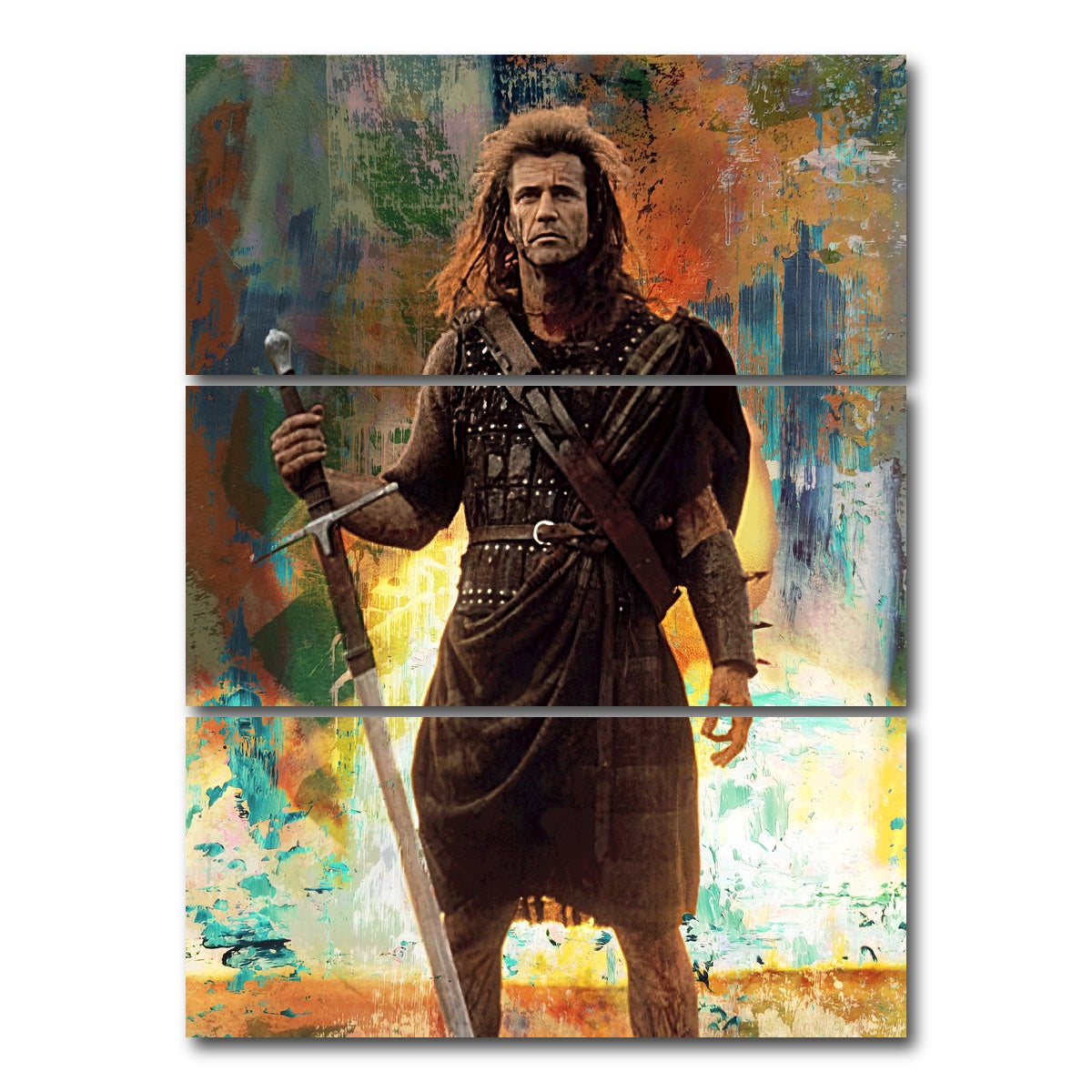 AUTO-MOCKUP WHITE | William Wallace | 3 Piece | Gallery Wrap Canvas | group=8x18_stacked