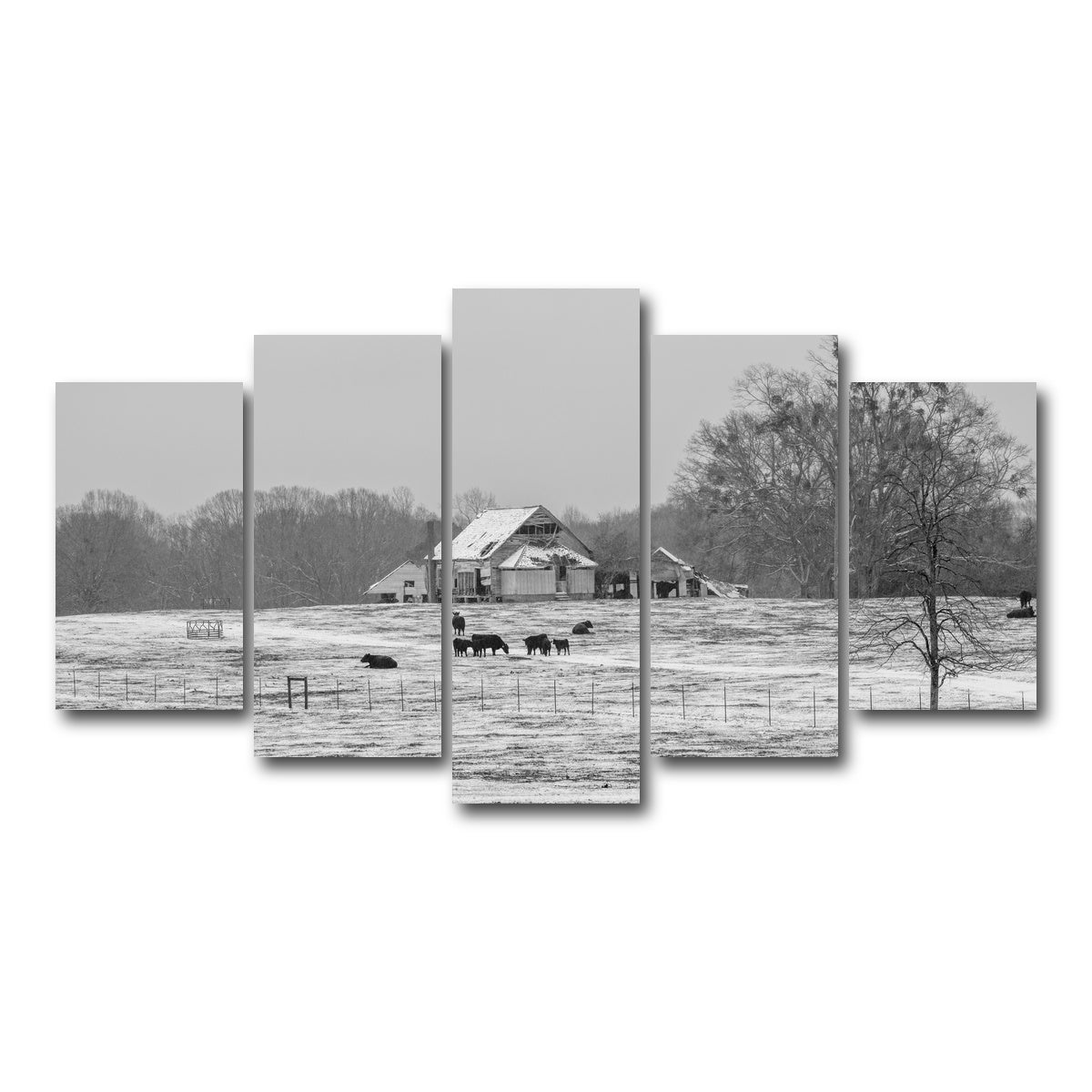 AUTO-MOCKUP WHITE | Williamston South Carolina Farm | 5 Piece | Gallery Wrap Canvas | group=5_normal