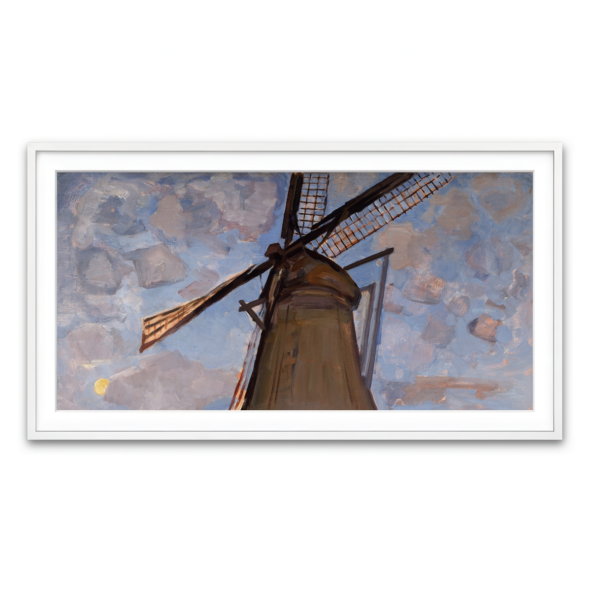 Framed Print 2x1 White