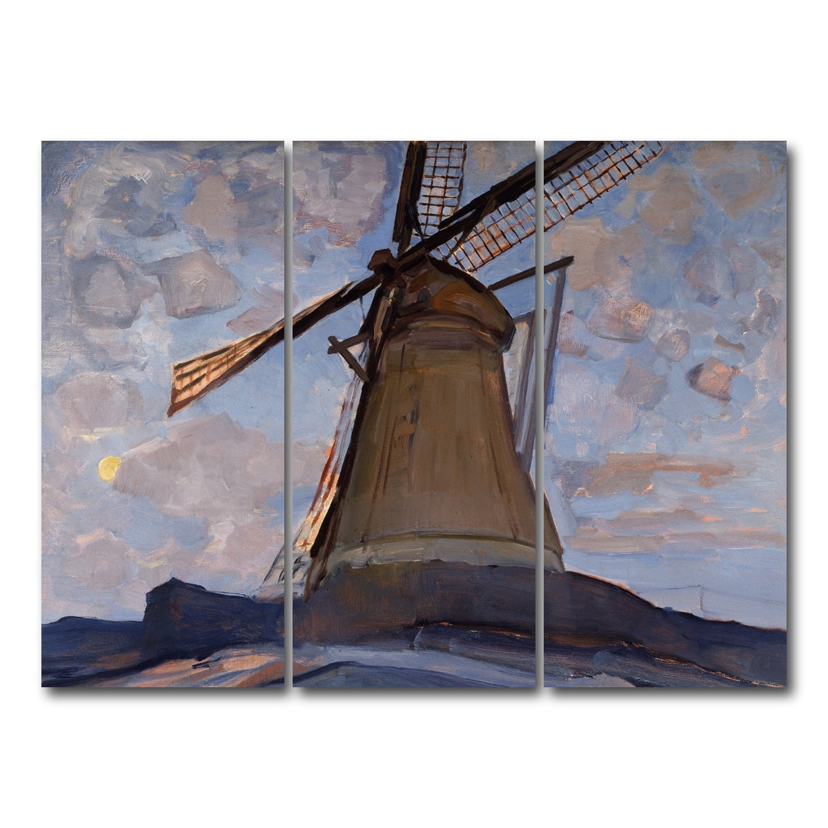 AUTO-MOCKUP WHITE | Windmill, 1917 | 3 Piece | Gallery Wrap Canvas | group=8x18