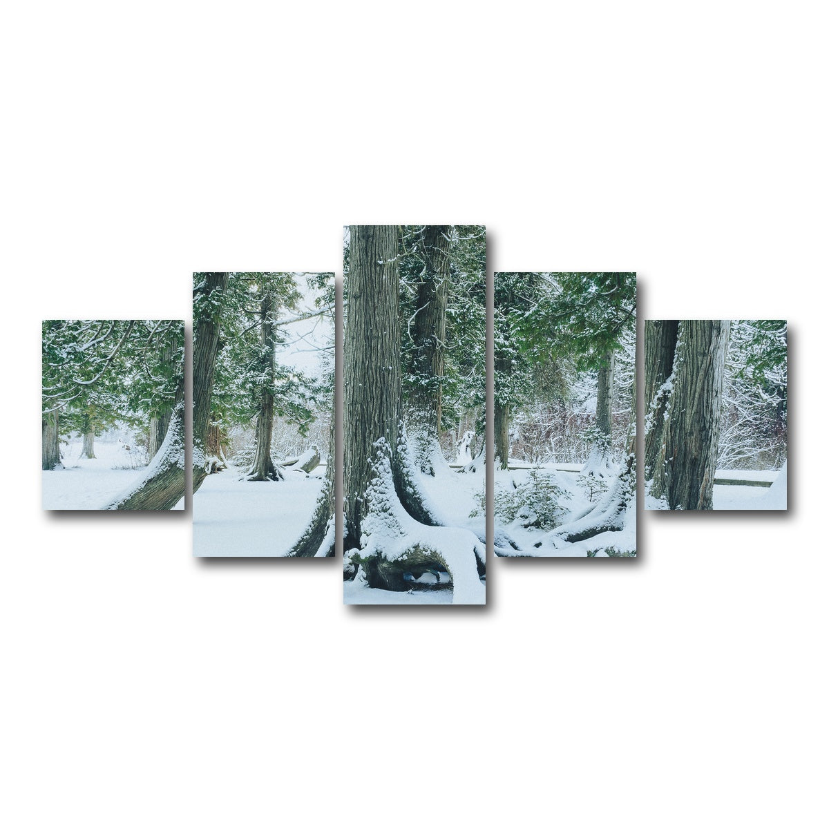 AUTO-MOCKUP WHITE | Winter in Northern BC 1 | 5 Piece | Gallery Wrap Canvas | group=5_short