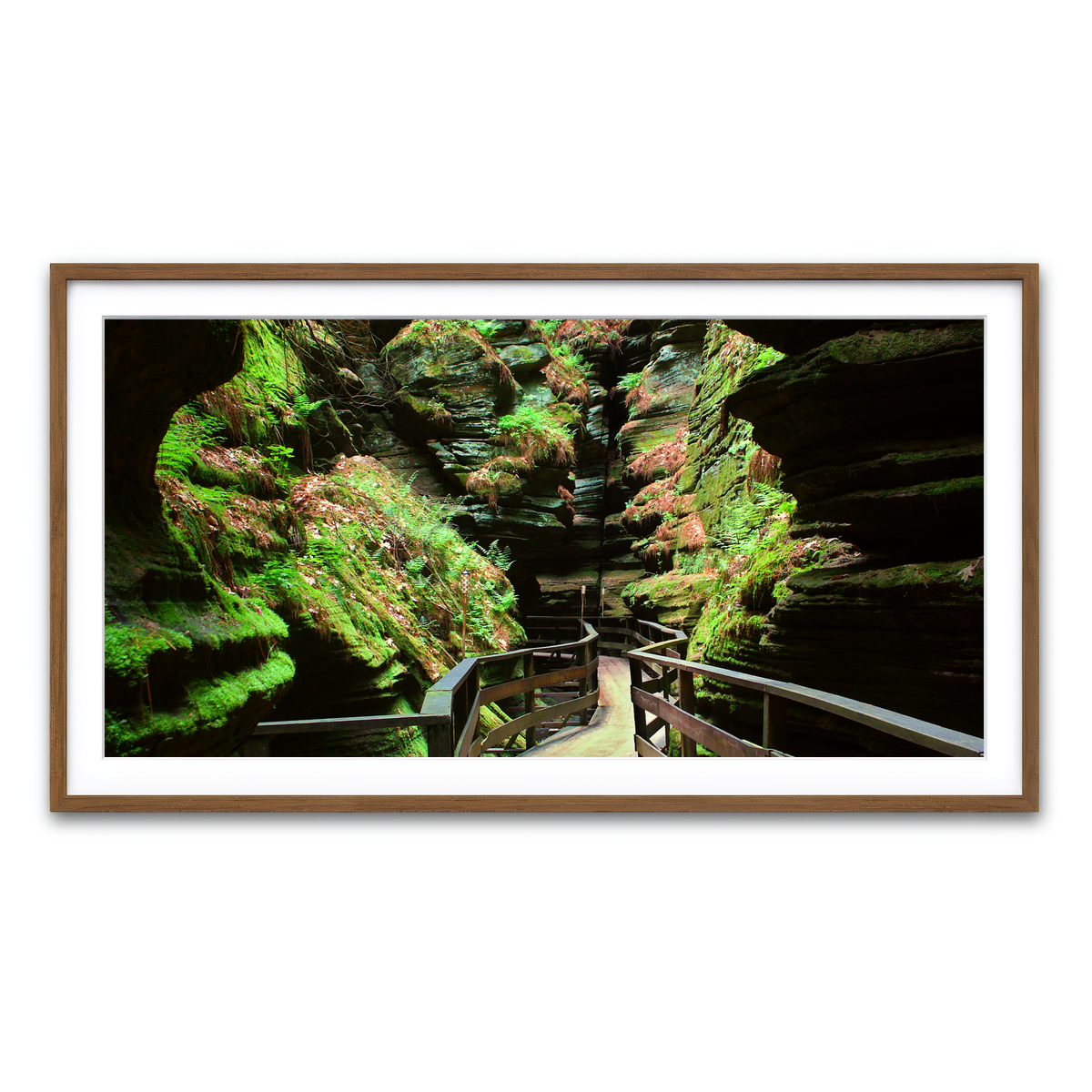 Framed Print 2x1 Walnut