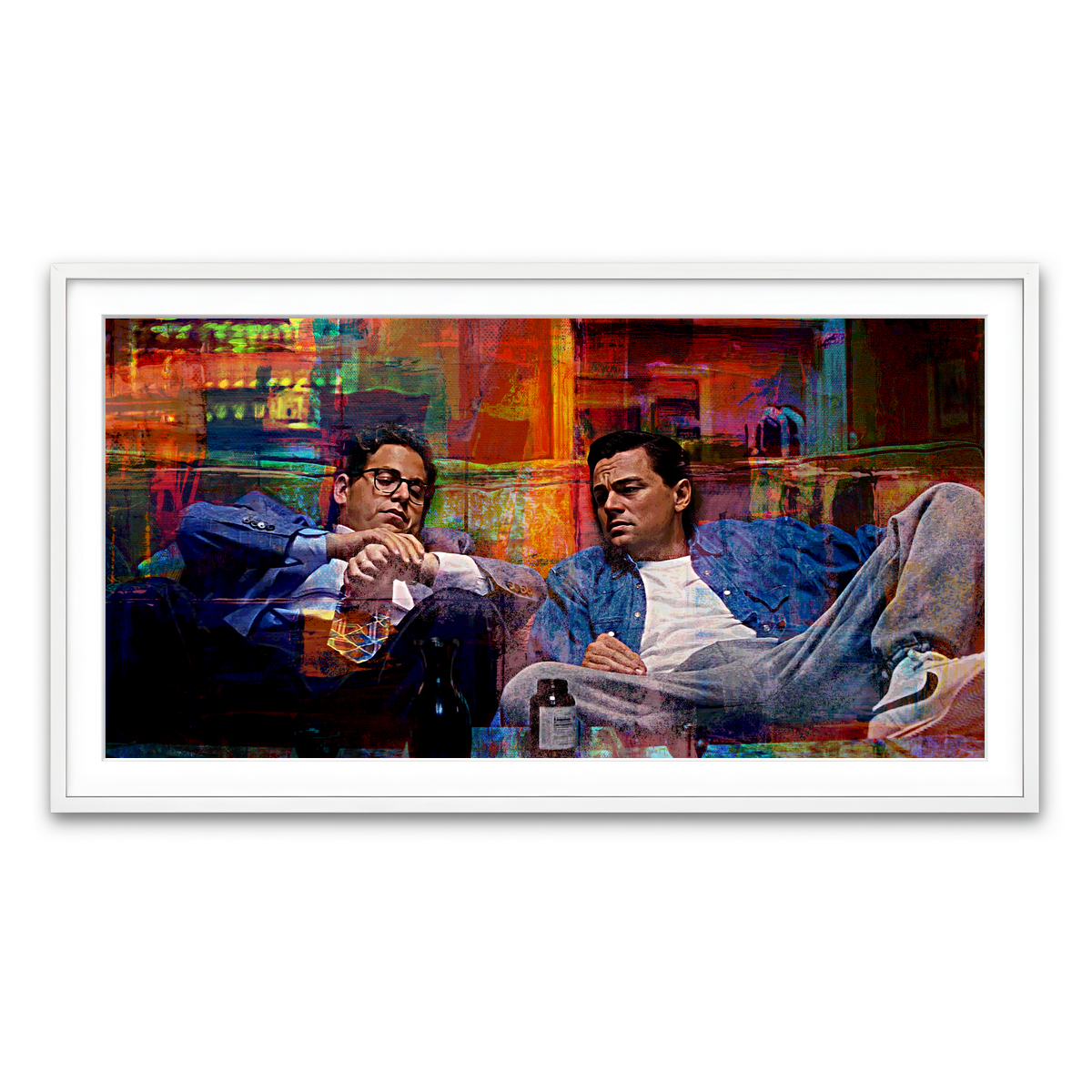 Framed Print 2x1 White