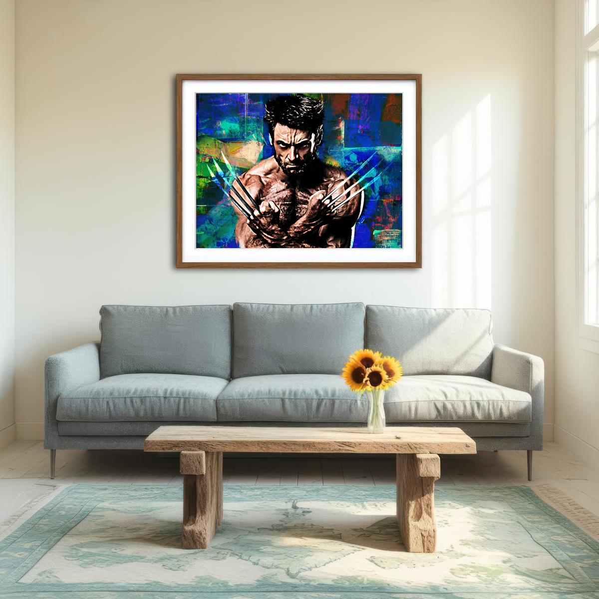 AUTO-MOCKUP ROOM | Wolverine Wall Art