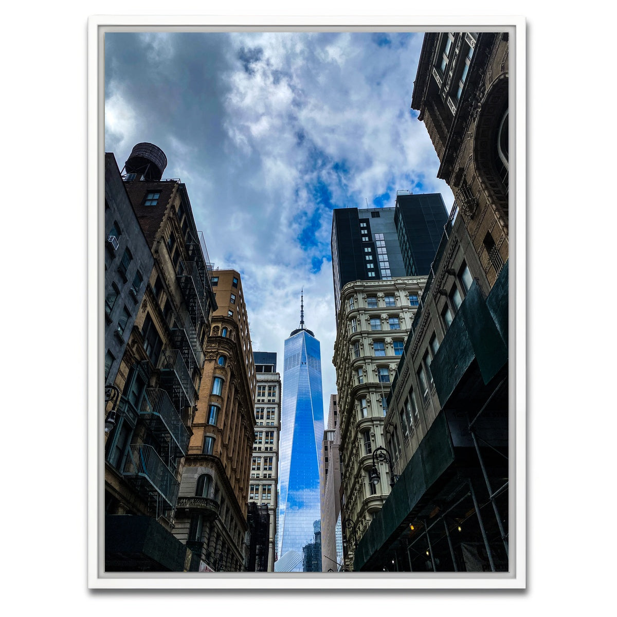 AUTO-MOCKUP WHITE | World Trade Center | 1 Piece | White Framed Canvas | group=3x4