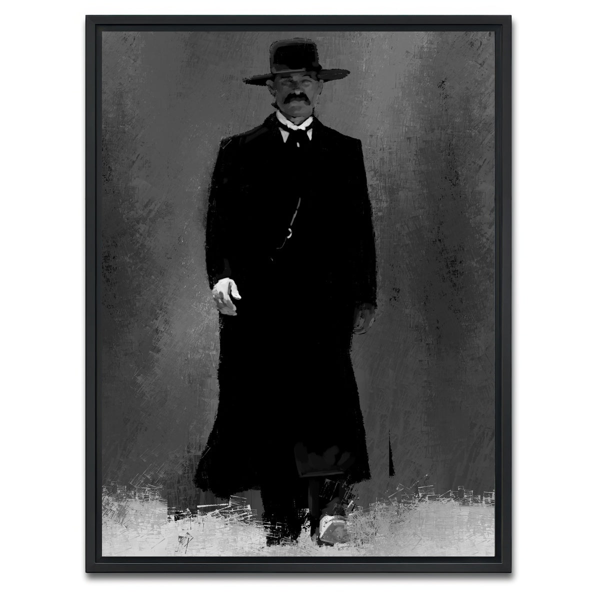 AUTO-MOCKUP WHITE | Wyatt Earp | 1 Piece | Black Framed Canvas | group=3x4