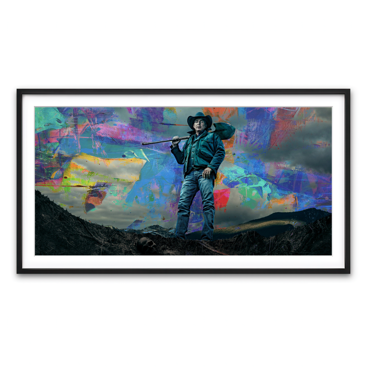 Framed Print 2x1 Black