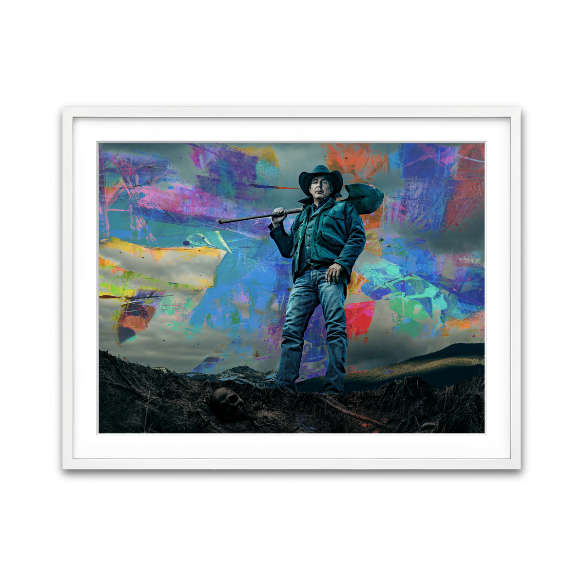 Framed Print 4x3 White