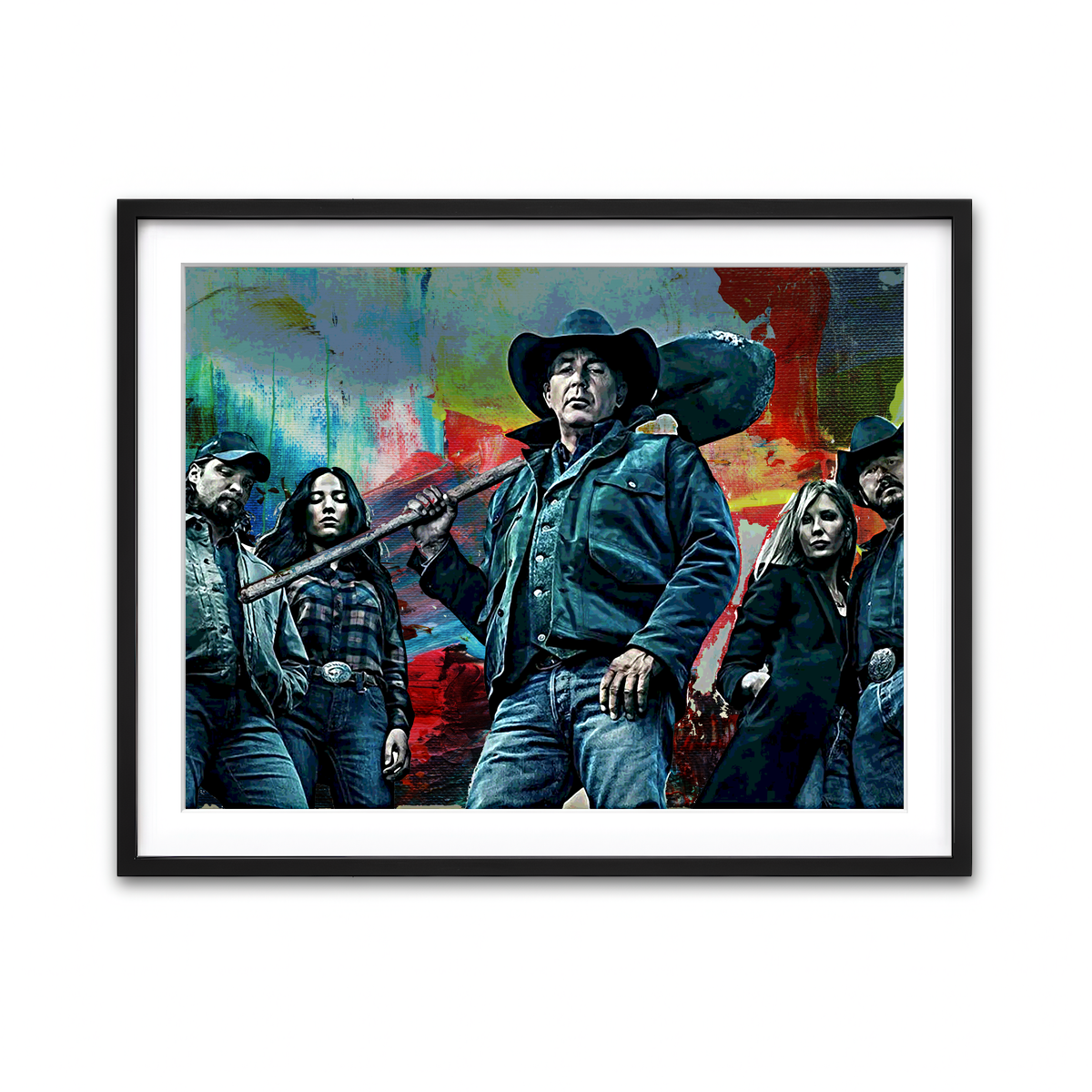 Framed Print 4x3 Black