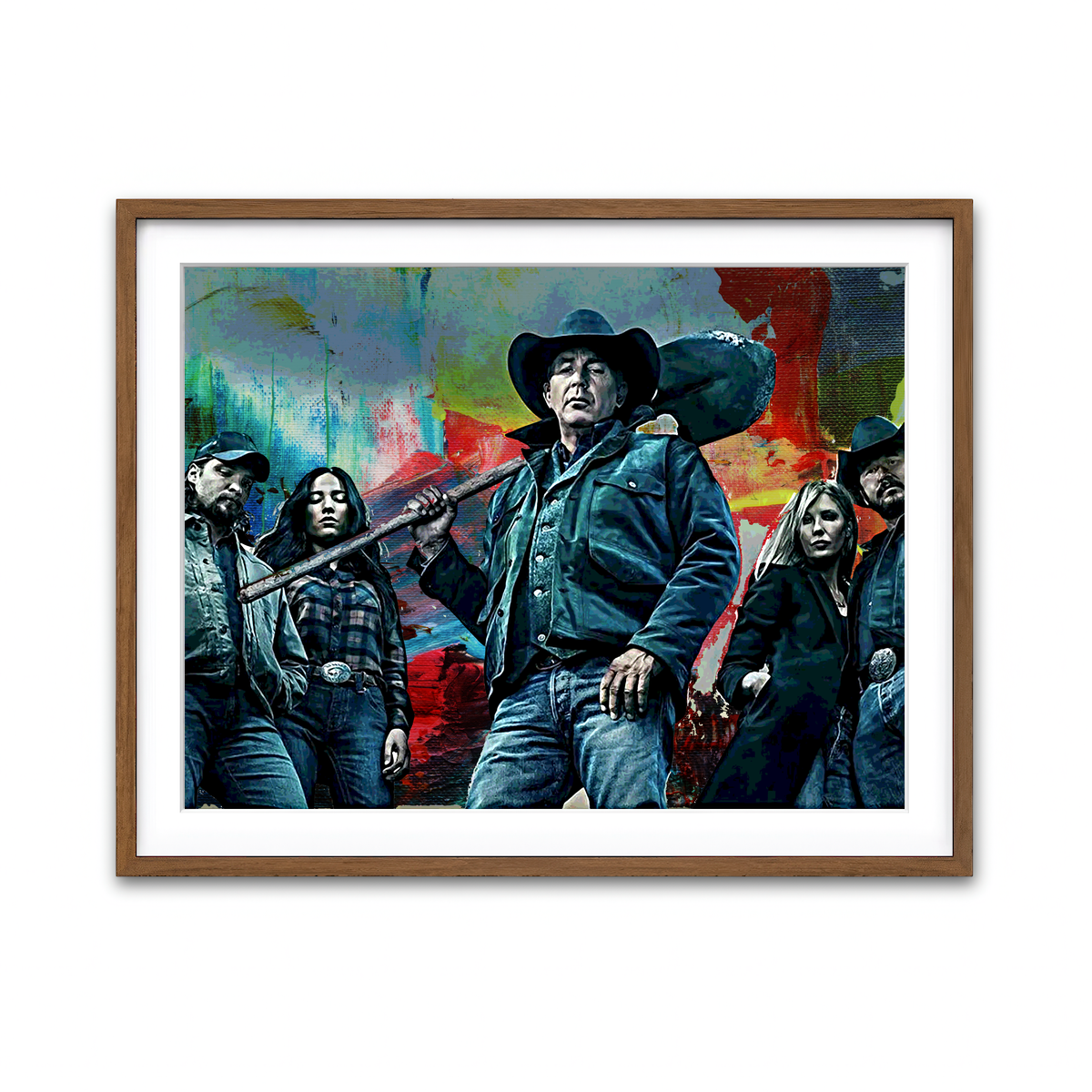 Framed Print 4x3 Walnut