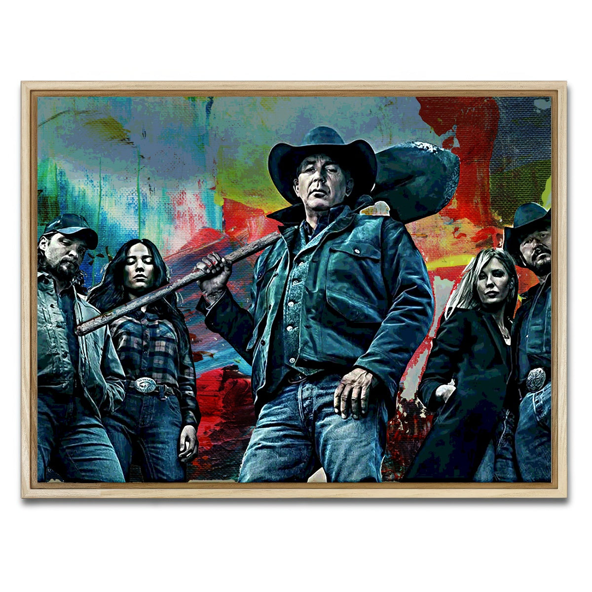 AUTO-MOCKUP WHITE | Yellowstone | 1 Piece | Natural Framed Canvas | group=4x3